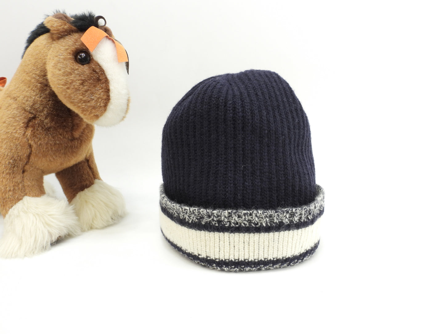 ディオール ニット帽 ロゴ ウール70%カシミア30% ヘッドウォーマー 帽子 極美品@ 5