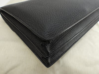 エルメス サックアデペッシュ38 フィヨルドレザー黒 シルバー金具 書類かばん@ 1