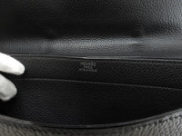 エルメス サックアデペッシュ38 フィヨルドレザー黒 シルバー金具 書類かばん@ 1