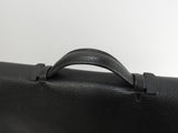 エルメス サックアデペッシュ38 フィヨルドレザー黒 ゴールド金具 書類かばん@〇X