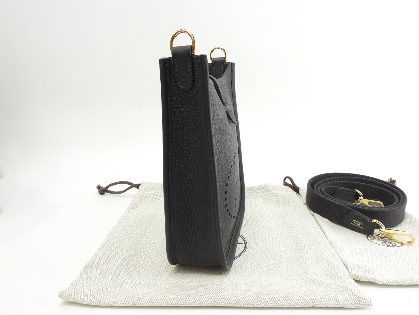 エルメス エヴリンTPM トリヨンクレマンス 黒 ポシェットバッグ ゴールド金具 新品@W 3