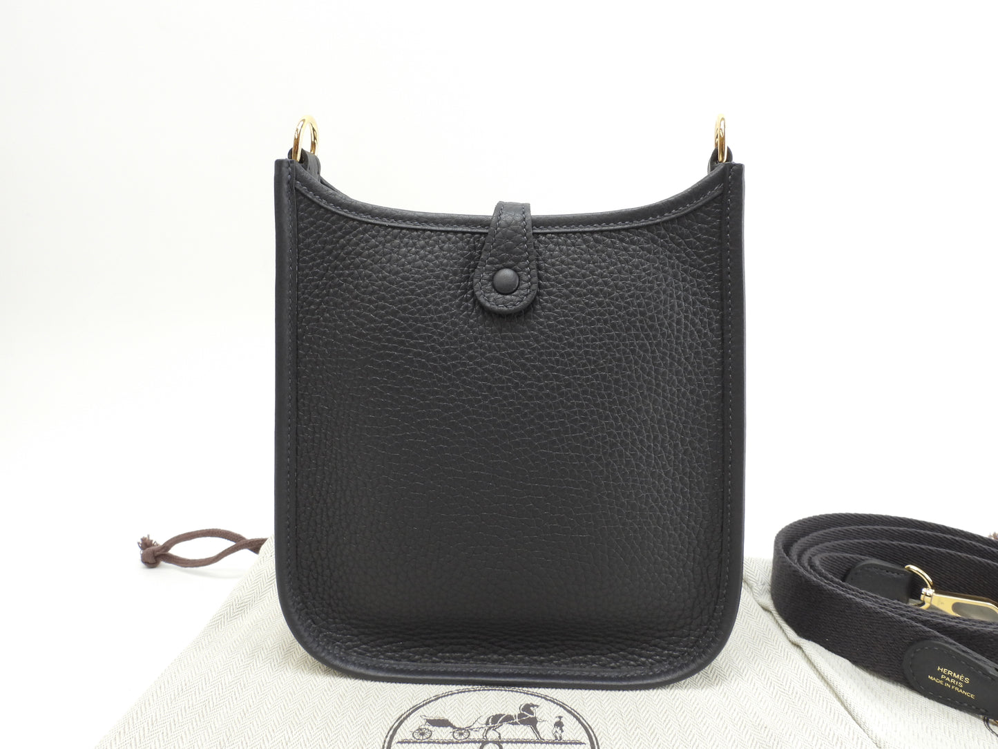 エルメス エヴリンTPM トリヨンクレマンス 黒 ポシェットバッグ ゴールド金具 新品@W 3
