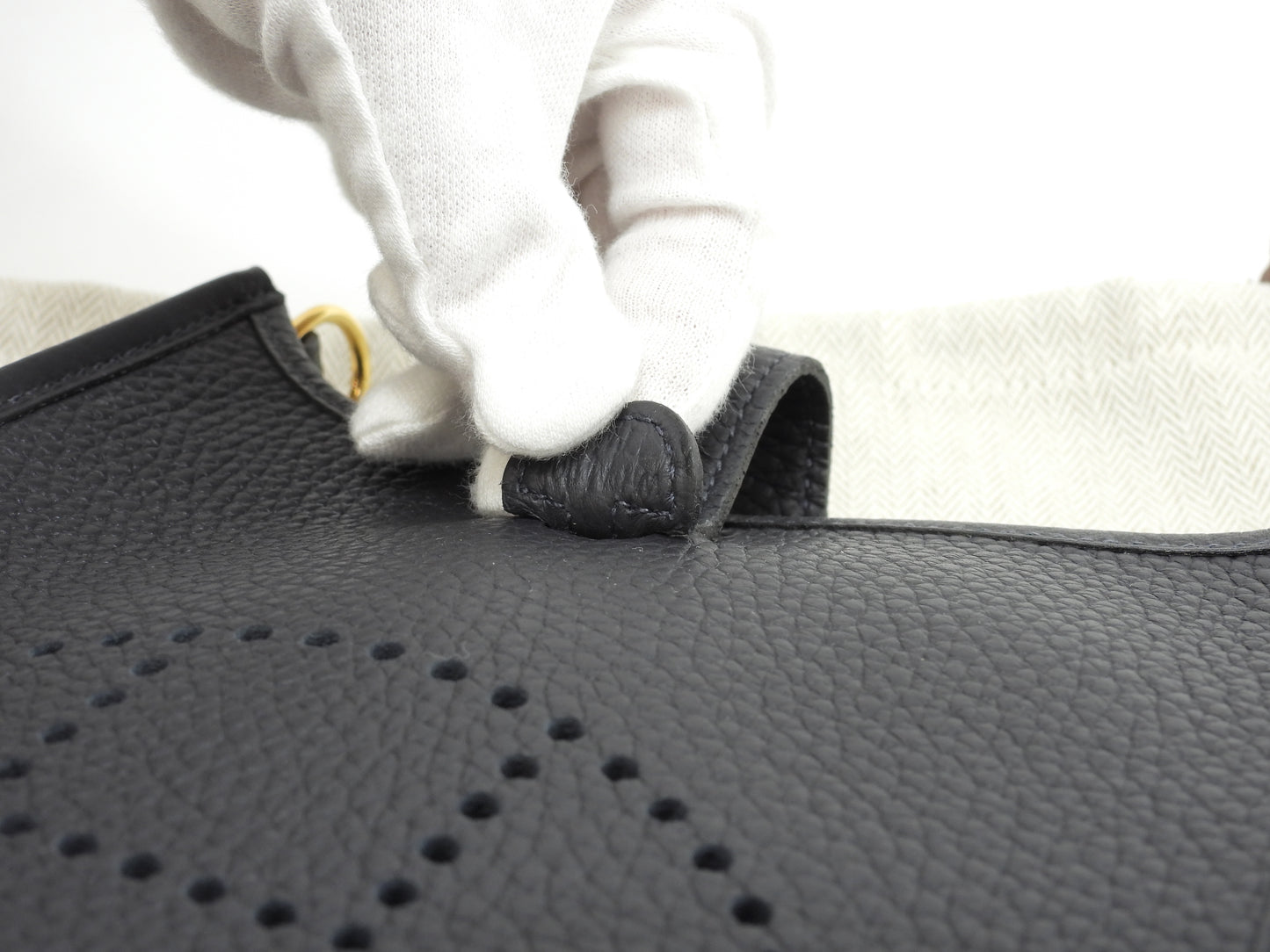 エルメス エヴリンTPM トリヨンクレマンス 黒 ポシェットバッグ ゴールド金具 新品@W 3