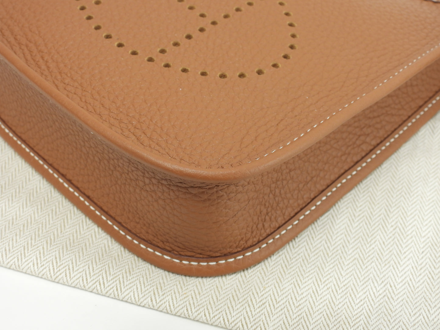 エルメス エヴリンTPM シルバー金具 トリヨンクレマンス/ゴールド ポシェットバッグ 新品@B