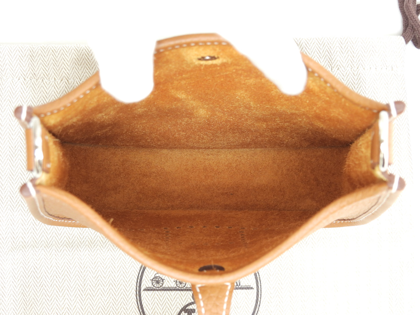 エルメス エヴリンTPM シルバー金具 トリヨンクレマンス/ゴールド ポシェットバッグ 新品@B