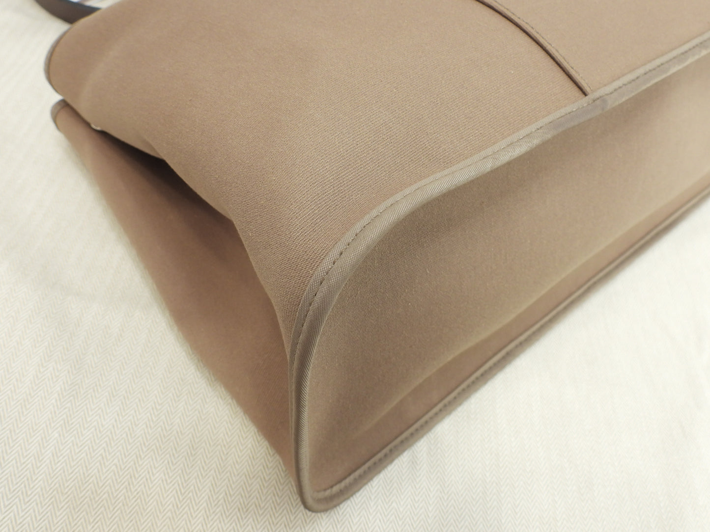 エルメス カバックPM コットン/エトープ 2wayハンドバッグ トートバッグ 美品@□O