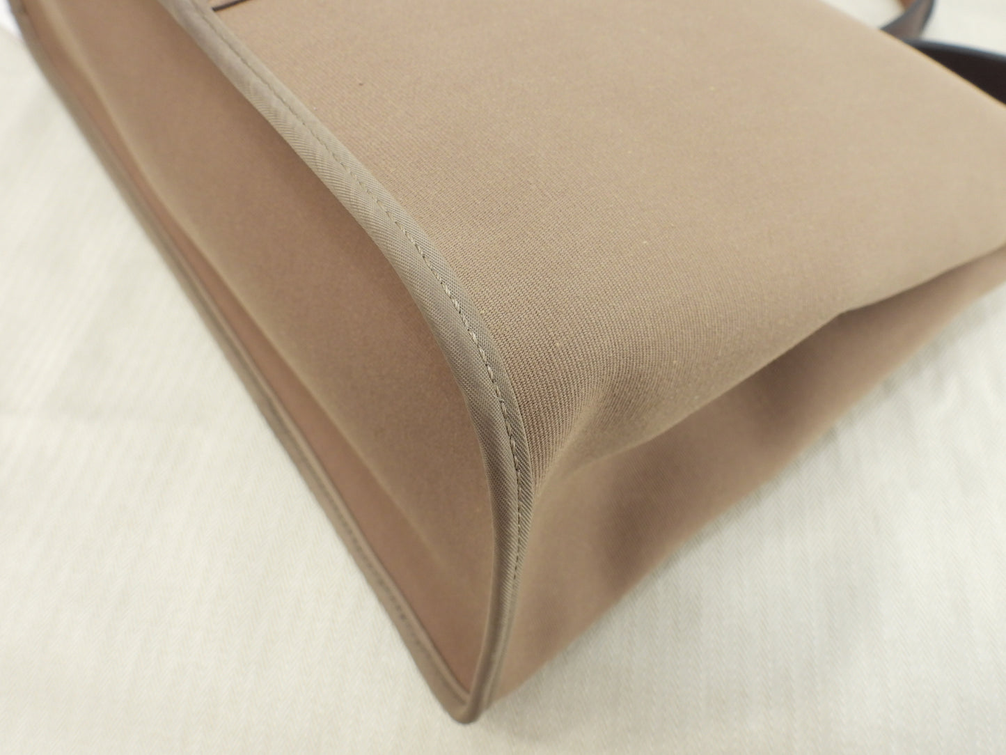 エルメス カバックPM コットン/エトープ 2wayハンドバッグ トートバッグ 美品@□O