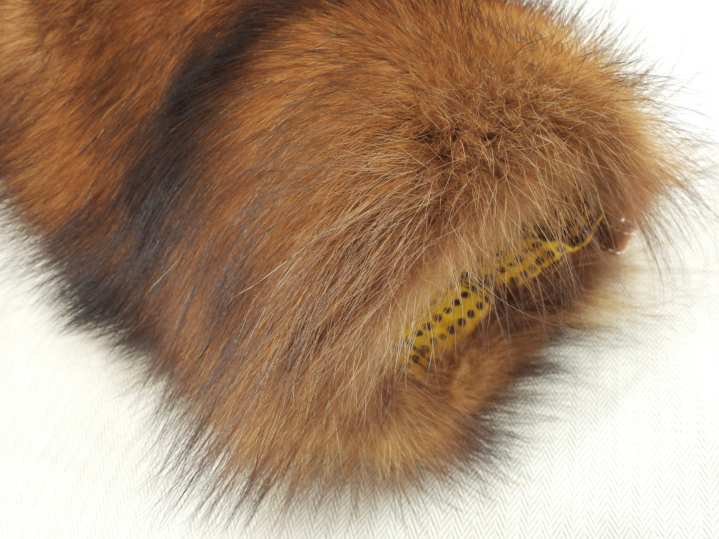 エルメス ハンドマフポシェット フィッシャーファー 茶 ハンドウォーマー セリエ 極美品@ 1