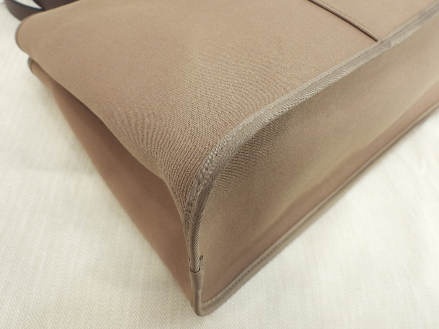 エルメス カバックPM コットン/エトープ 2wayハンドバッグ トートバッグ 美品@□O