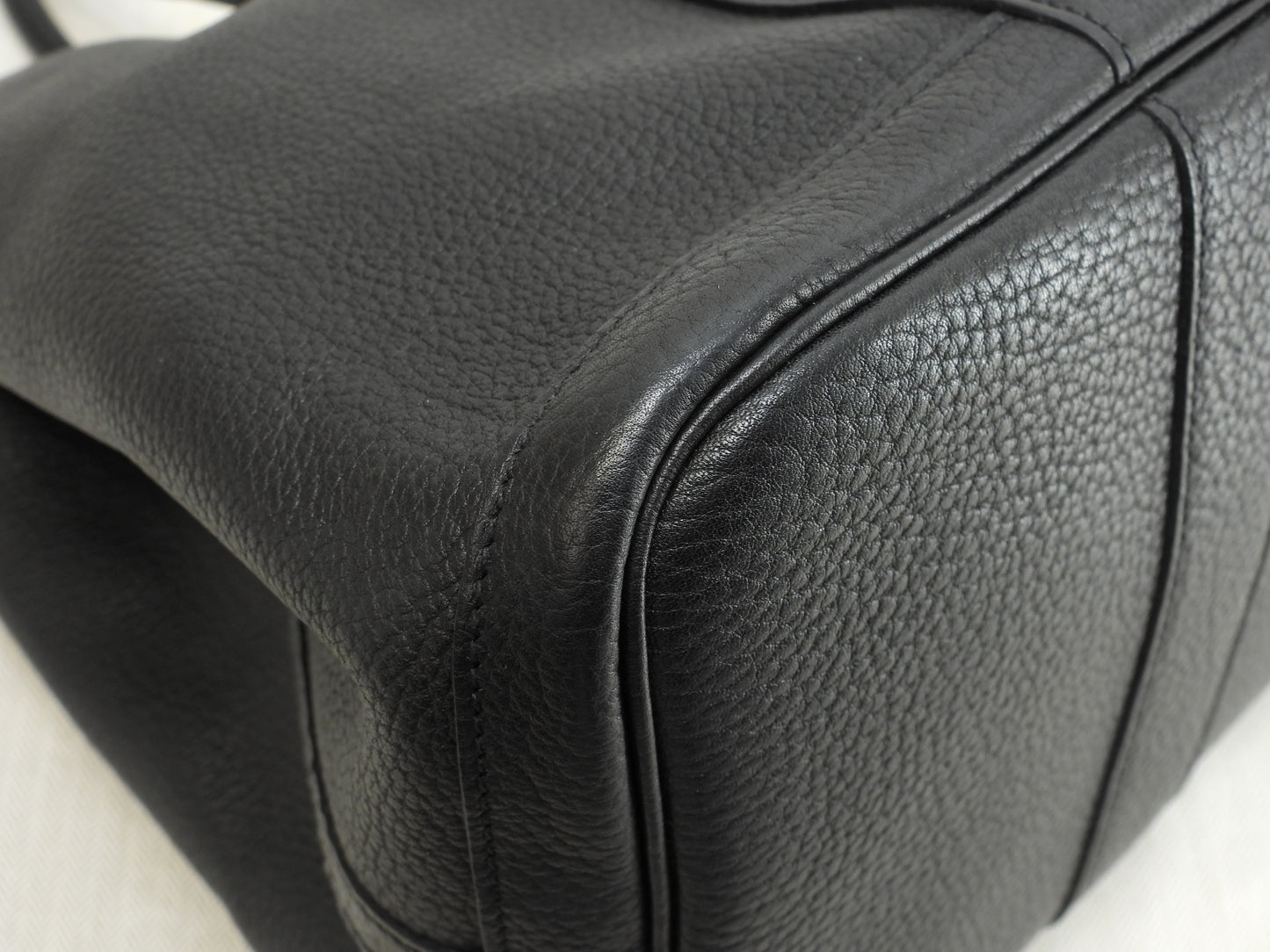 エルメス ガーデンパーティPM ネゴンダ 黒 トートバッグ ショルダーバッグ@□N 7