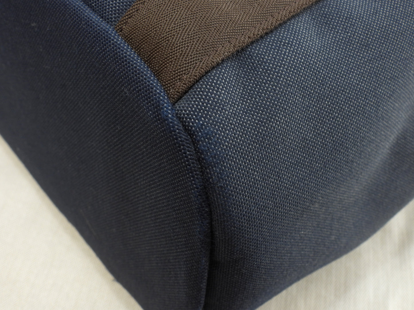 エルメス サックドパンサージュ ナイロン革 紺茶 メンズs付トートバッグ@Z