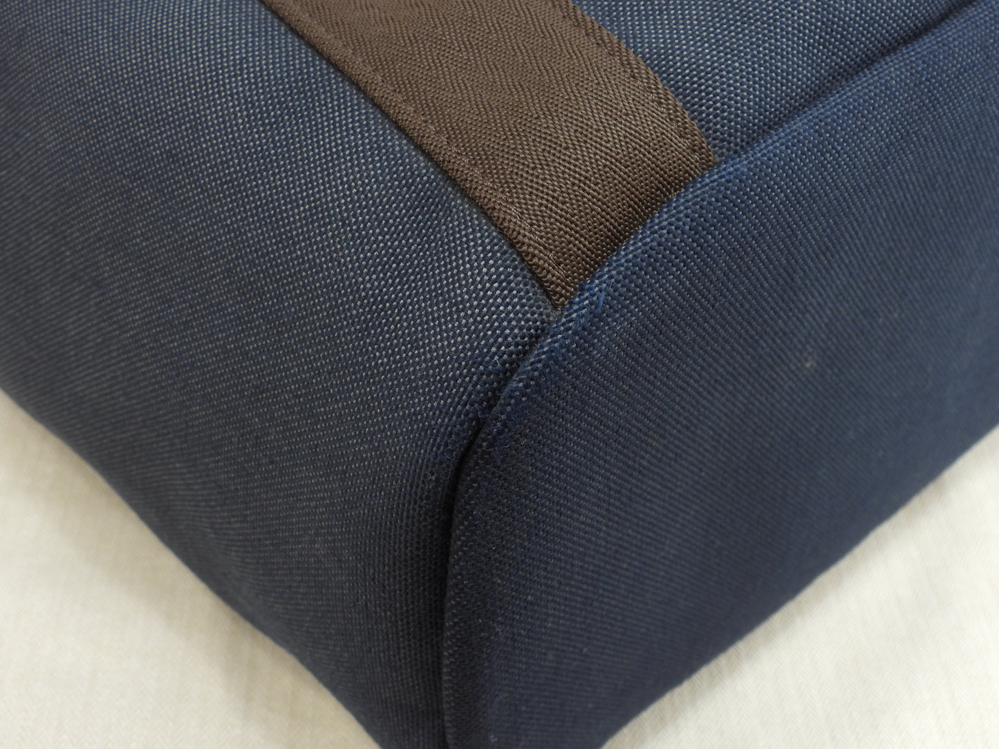 エルメス サックドパンサージュ ナイロン革 紺茶 メンズs付トートバッグ@Z