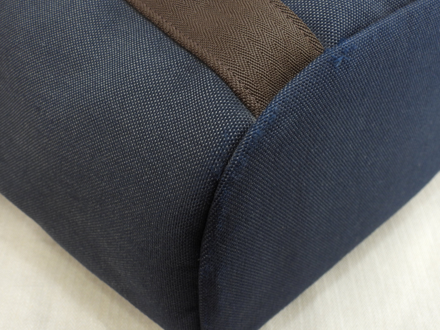 エルメス サックドパンサージュ ナイロン革 紺茶 メンズs付トートバッグ@Z