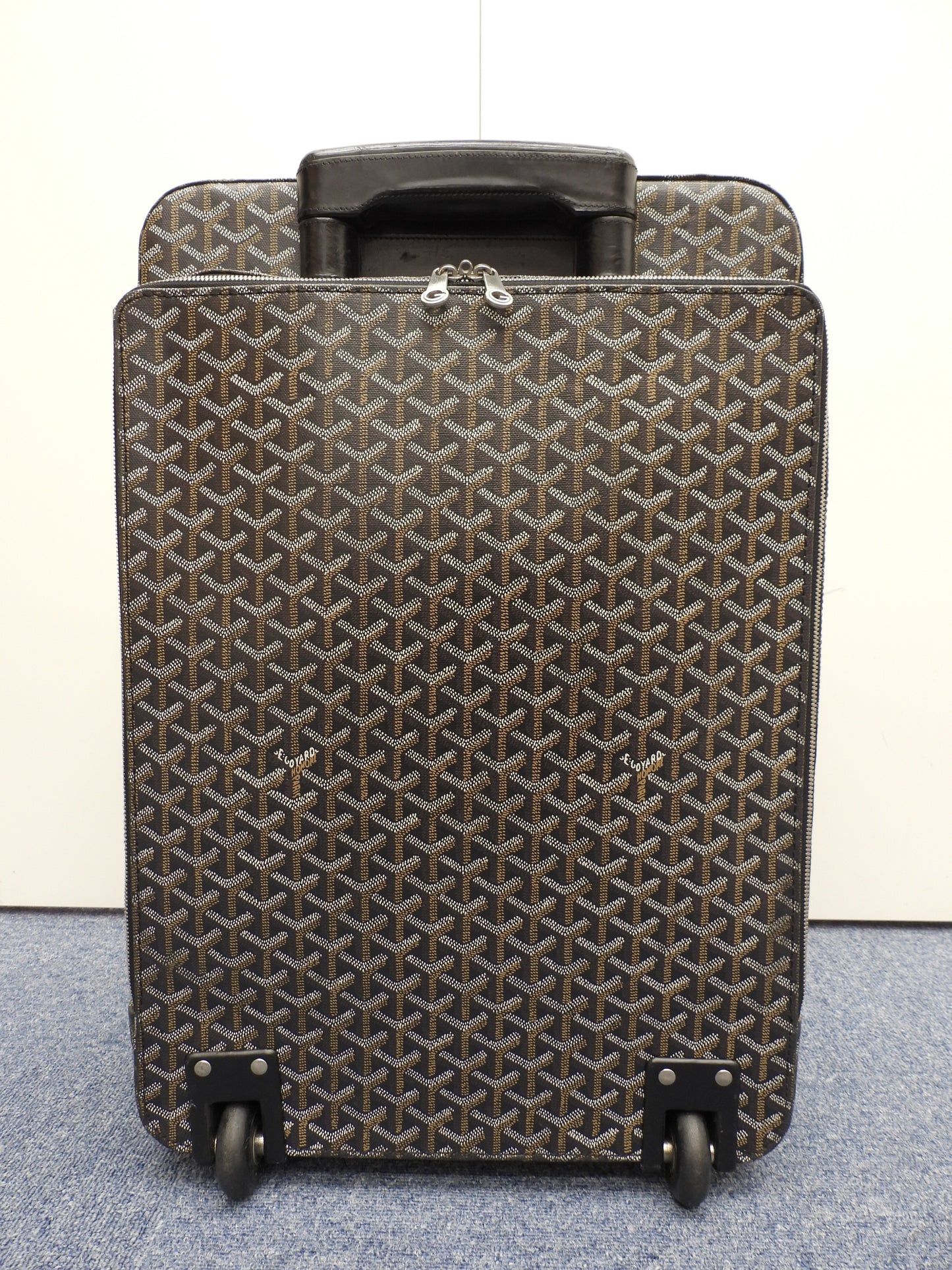 ゴヤール トロレ ヘリンボーン 黒黒 トロリーバッグ 旅行用キャリーバッグ@ 2