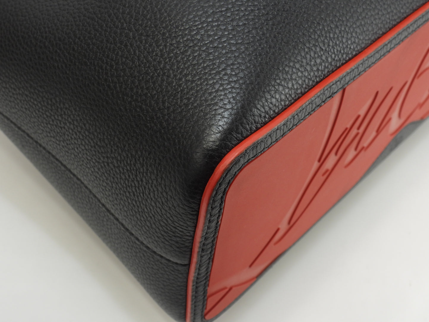 クリスチャンルブタン カバロック スモール レザー黒 トートバッグ ハンドバッグ 美品@ 30