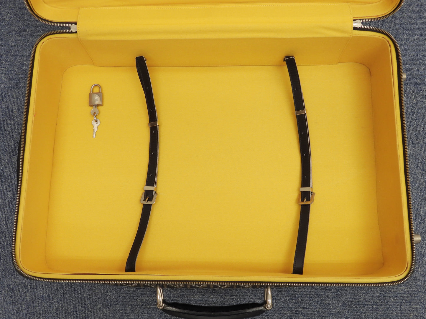 ゴヤール トロレ ヘリンボーン 黒黒 トロリーバッグ 旅行用キャリーバッグ@ 2