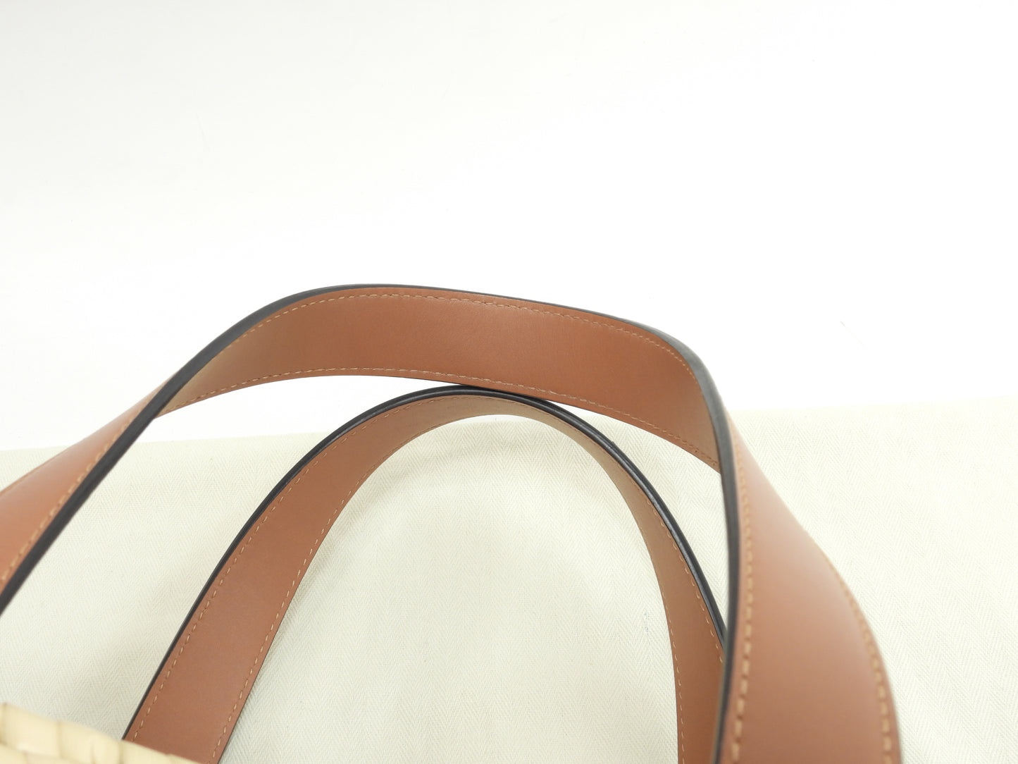 ロエベ バスケット中 ジブリ/まっくろくろすけ ナチュラル黒 ハンド カゴバッグ 未使用@412048