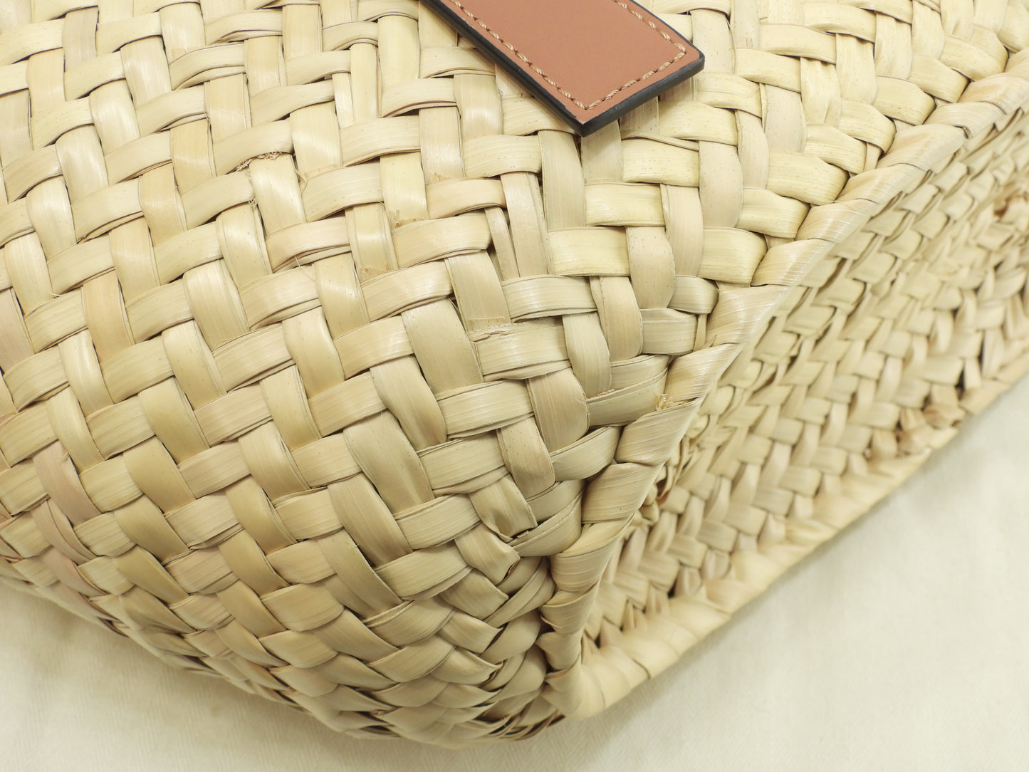 ロエベ バスケット中 ジブリ/まっくろくろすけ ナチュラル黒 ハンド カゴバッグ 未使用@412048