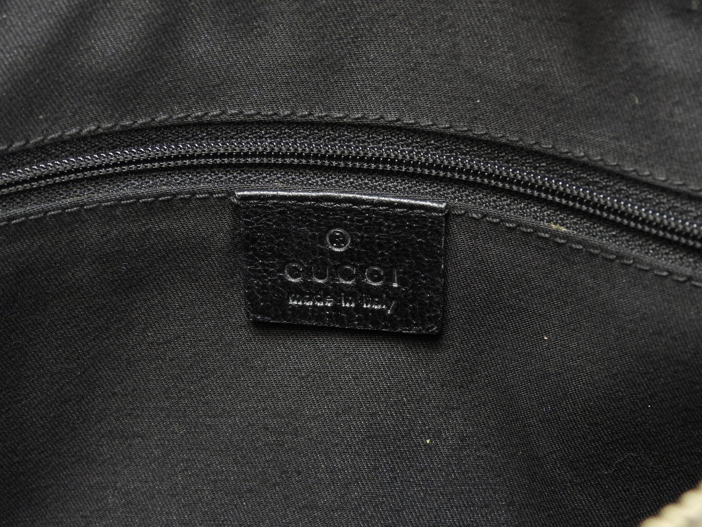 グッチ トートバッグ小 GG デニム革黒 ミニハンドバッグ 極美品@ 29