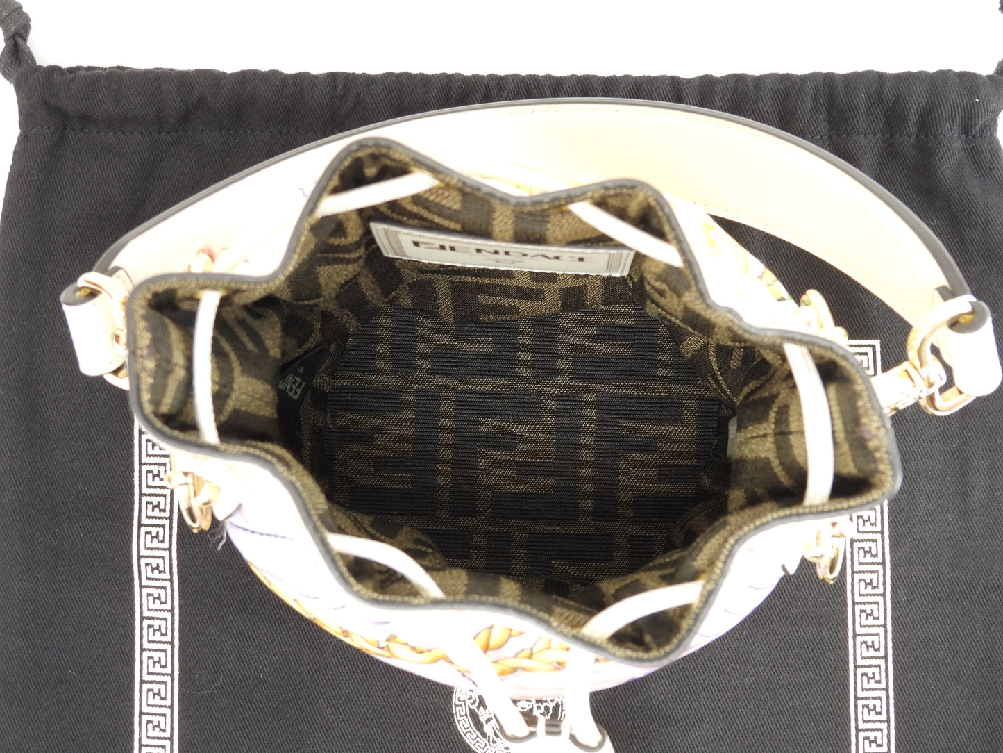 フェンディ ハンドバッグ モントレゾール フェンダーチェ ポシェット 未使用@ 6