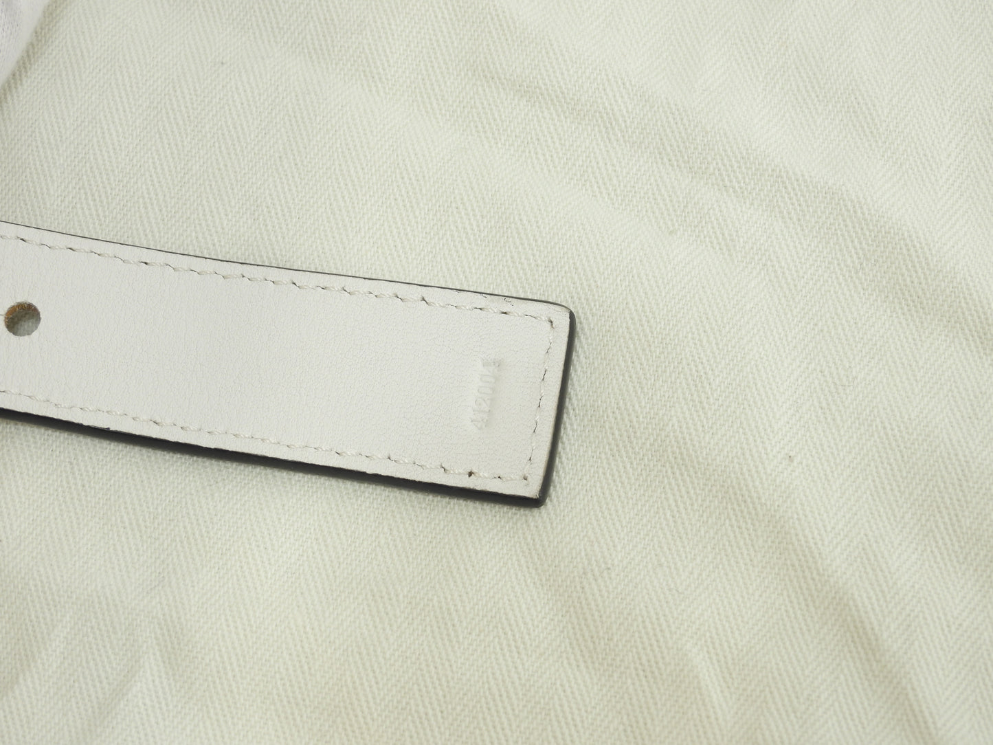 ロエベ バスケットスモール カゴバッグ ナチュラル白革 ハンドバッグ 美品@412004