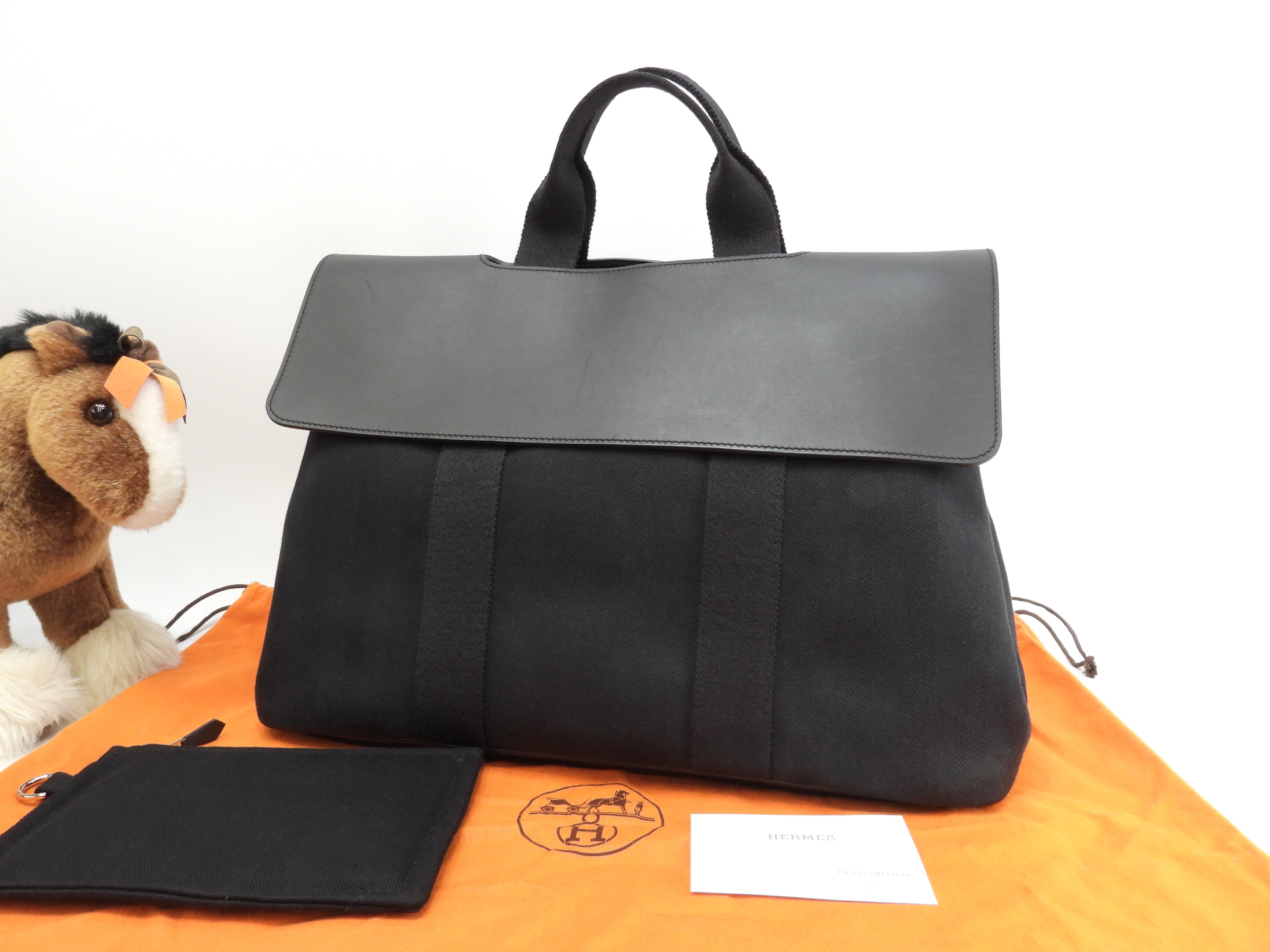 エルメス ヴァルパライソMM ハンドバッグ ブラック エルメスヴァル  