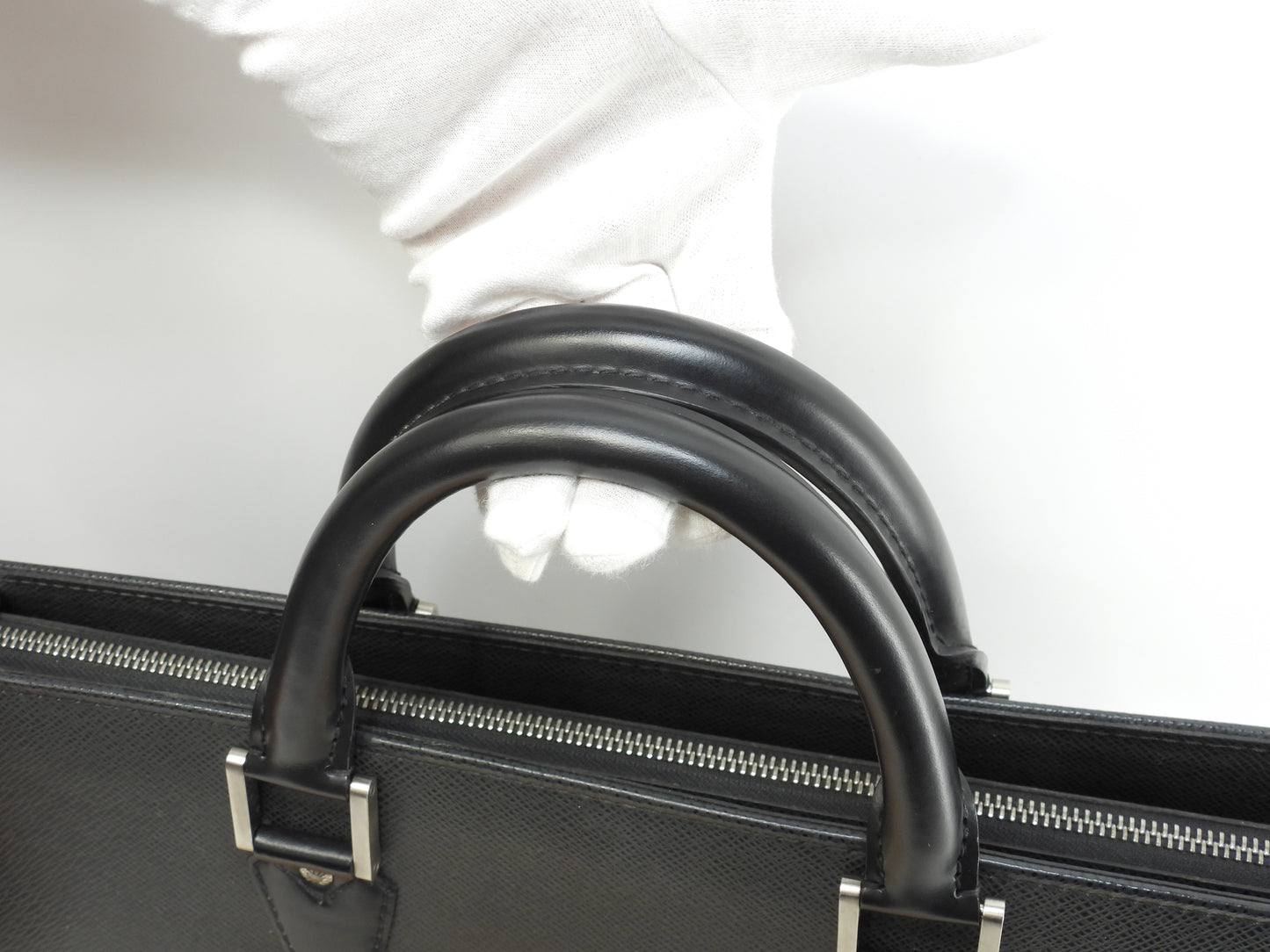 ルイヴィトン ロザン M30052 タイガ黒 書類かばん ブリーフケース 美品@VI0064