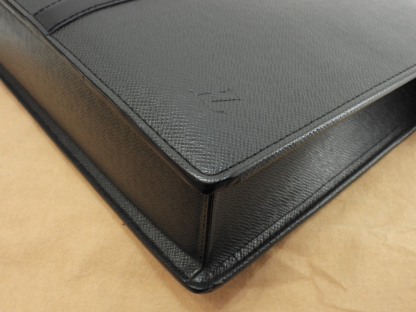 ルイヴィトン ロザン M30052 タイガ黒 書類かばん ブリーフケース 美品@VI0064