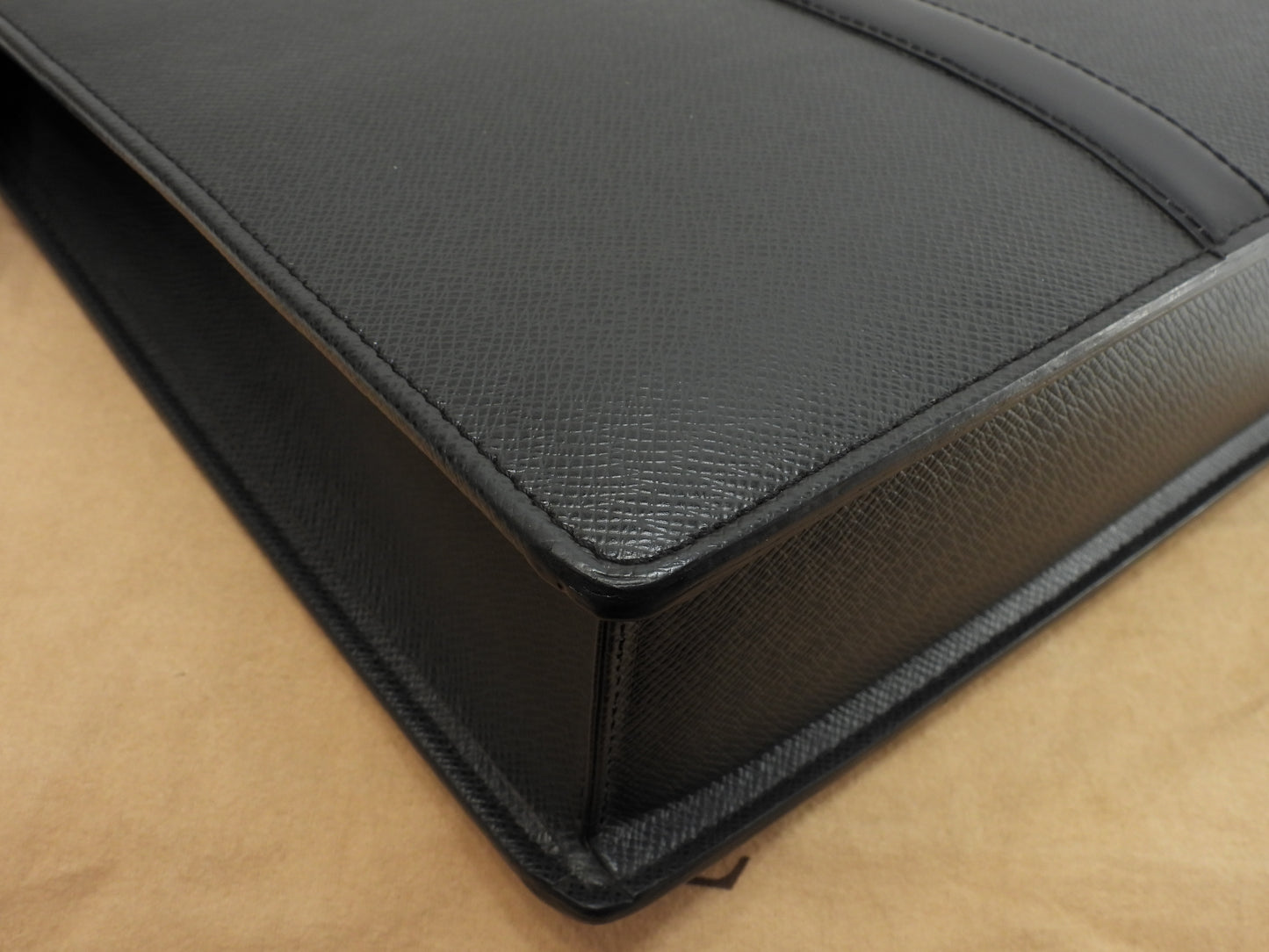 ルイヴィトン ロザン M30052 タイガ黒 書類かばん ブリーフケース 美品@VI0064