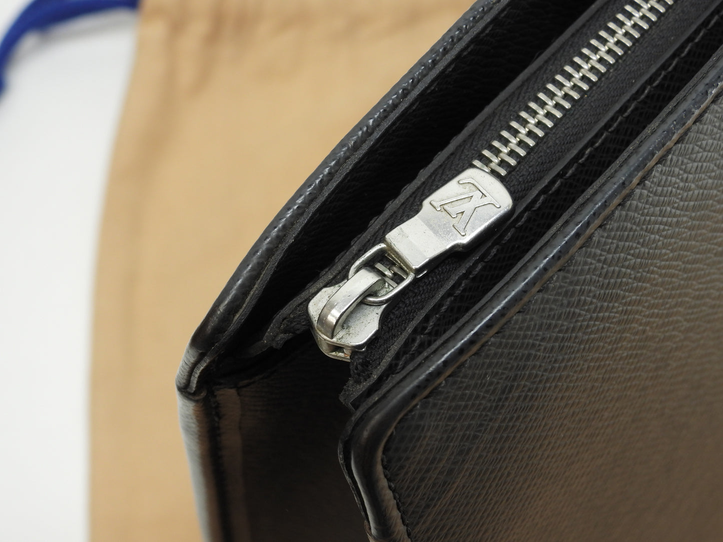 ルイヴィトン ロザン M30052 タイガ黒 書類かばん ブリーフケース 美品@VI0064
