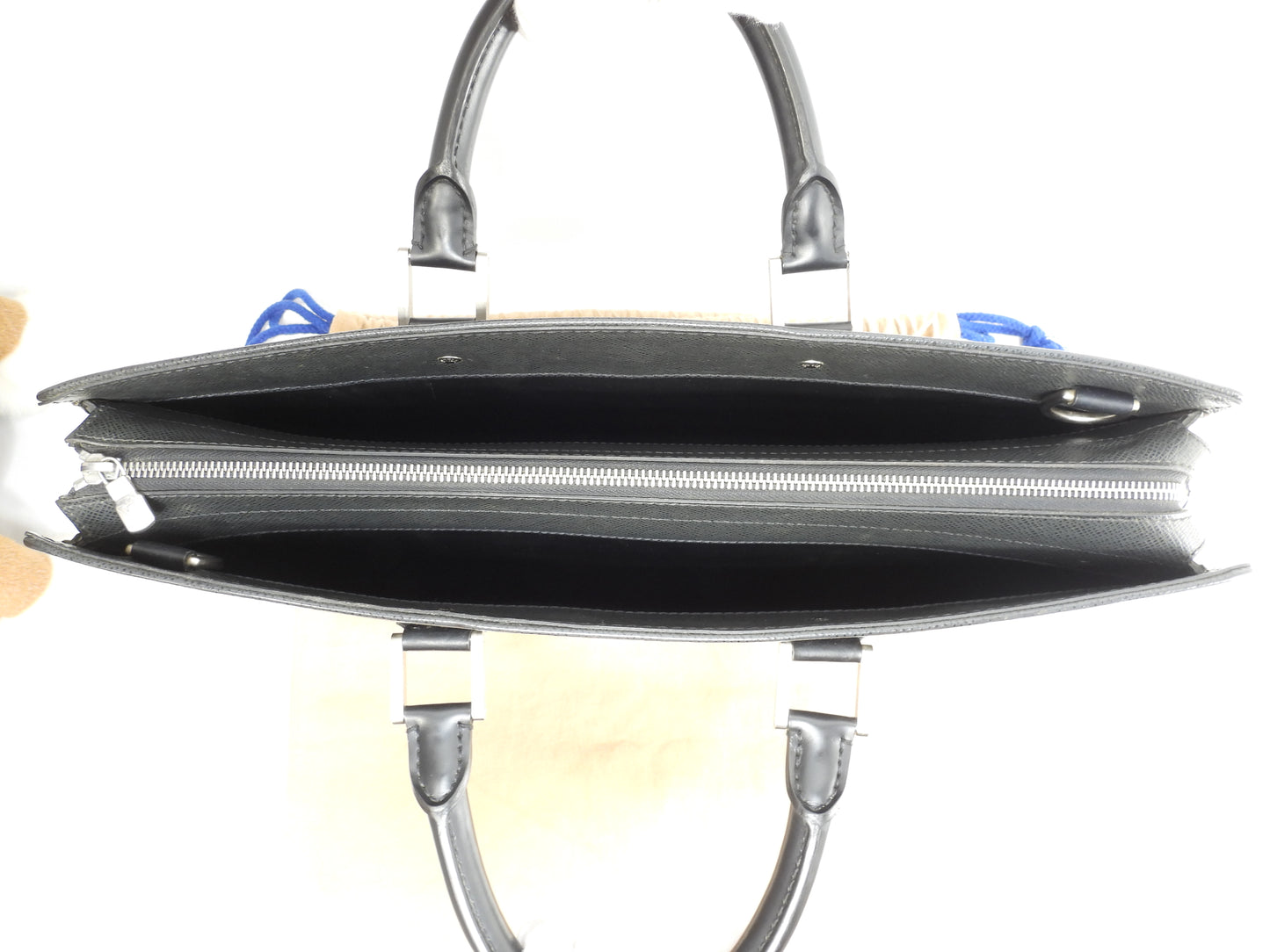 ルイヴィトン ロザン M30052 タイガ黒 書類かばん ブリーフケース 美品@VI0064