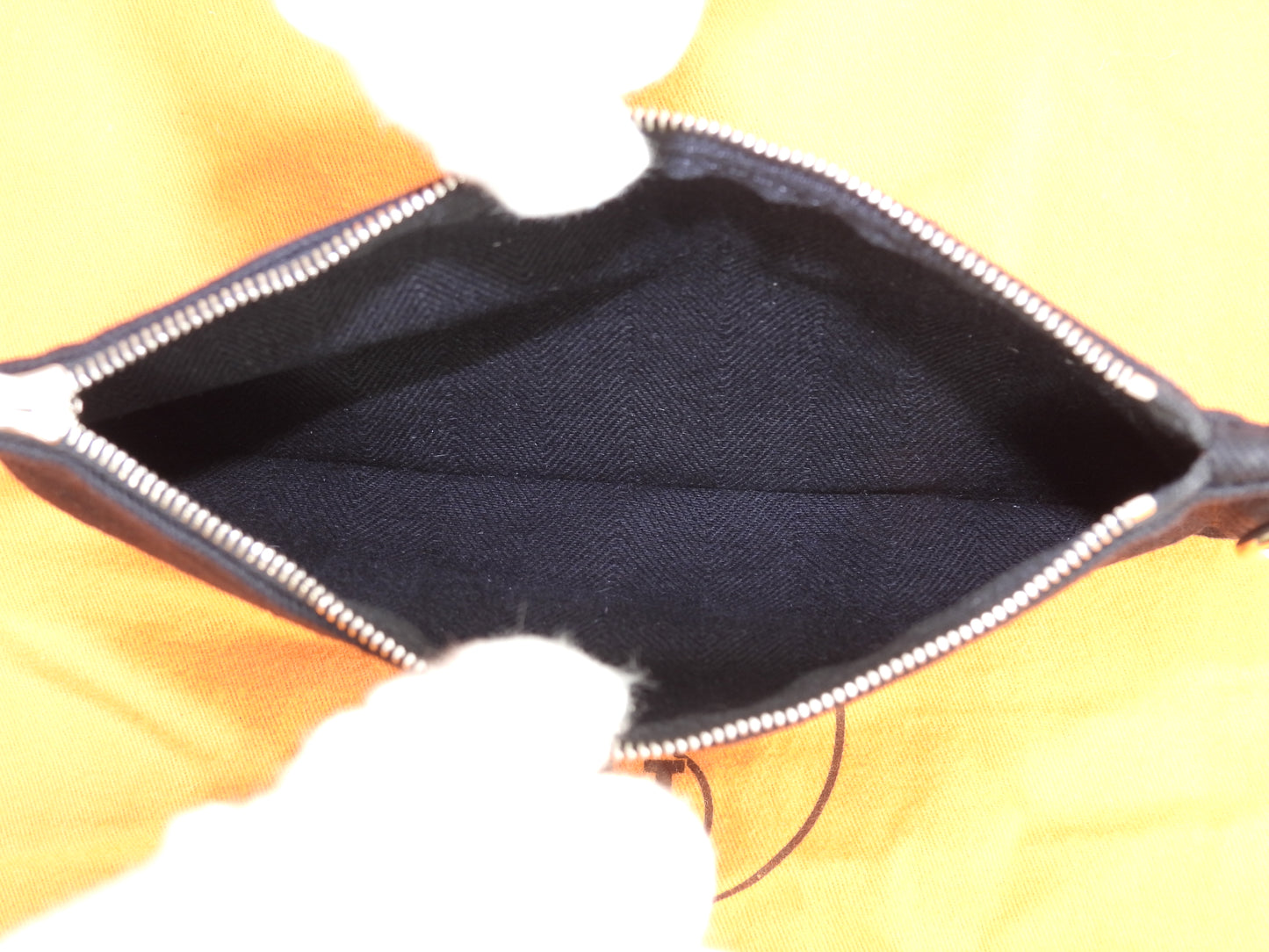 エルメス ヴァルパライソMM コットン/レザー 黒 ハンドバッグ トートバッグ 美品@ 59