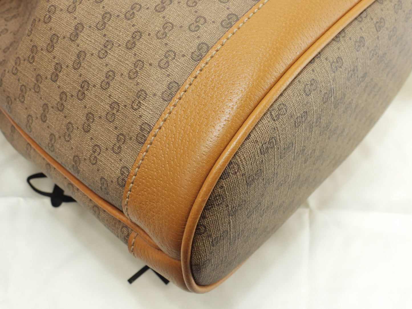 グッチ ポシェット ミッキーマウス マイクロGG茶 クロスボディバッグ 巾着 極美品@ 14