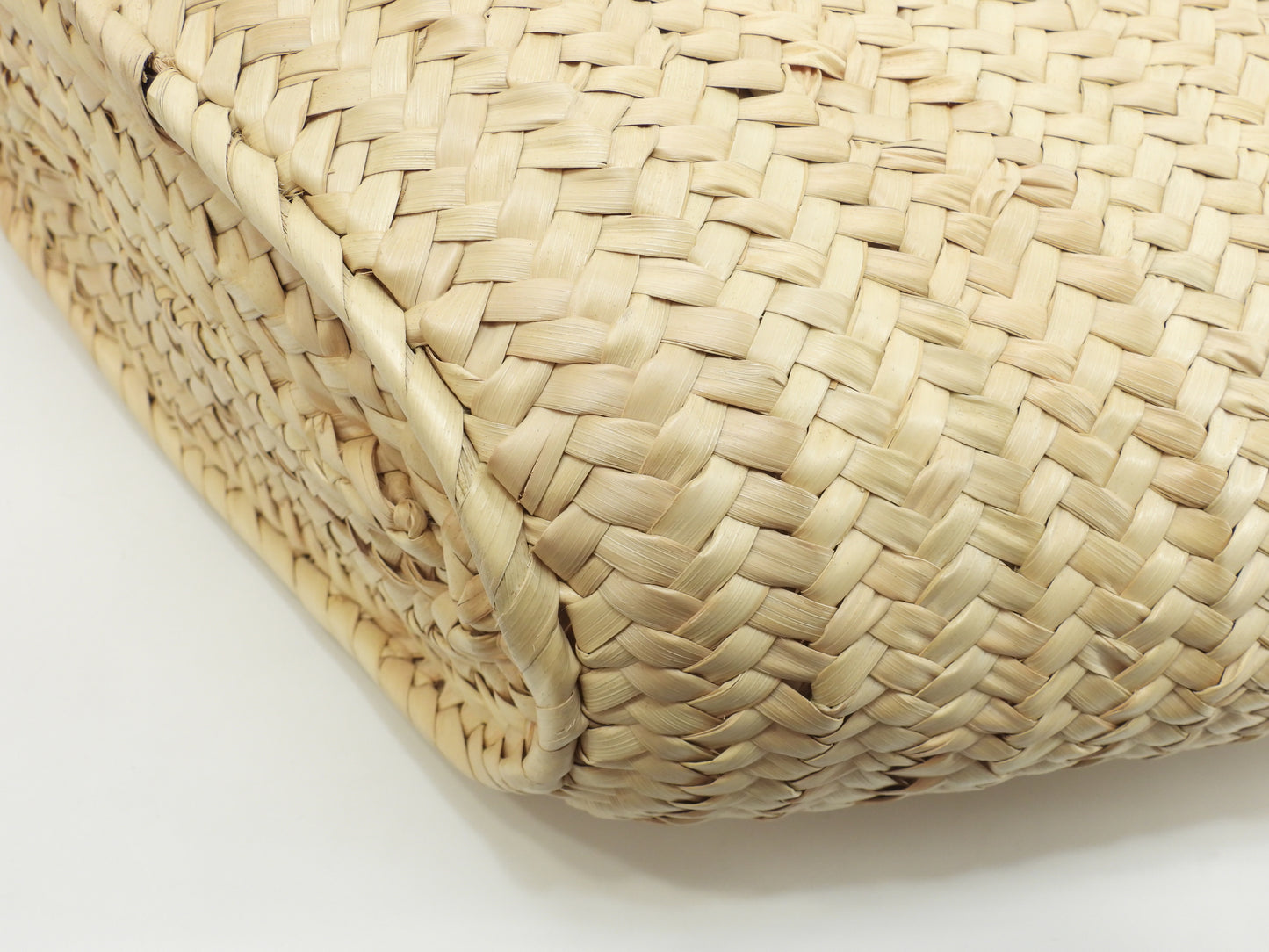 ロエベ バスケット カゴバッグ中 ナチュラル紺革 ハンドバッグ中 トートバッグ 美品@262111