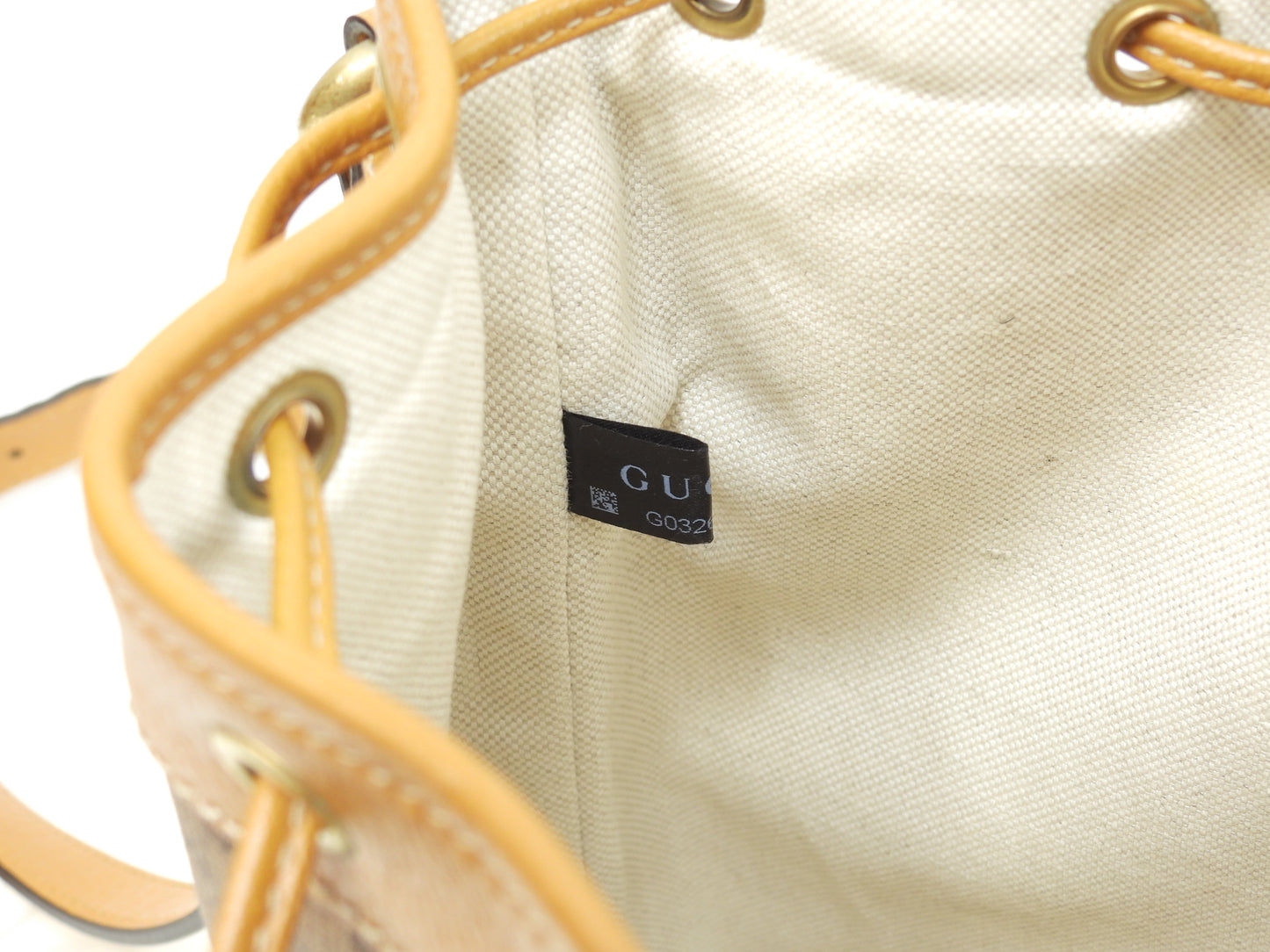 グッチ ポシェット ミッキーマウス マイクロGG茶 クロスボディバッグ 巾着 極美品@ 14