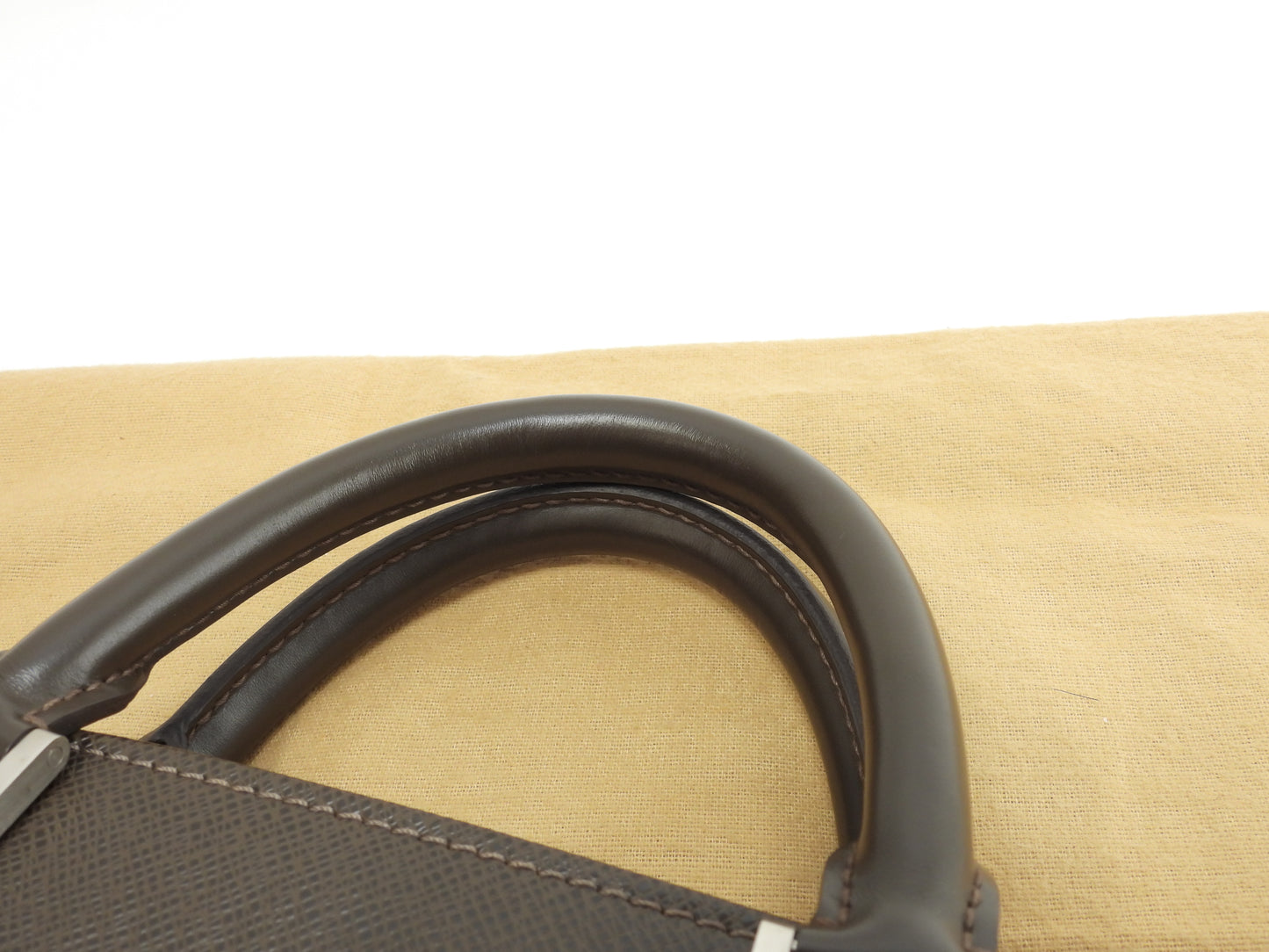 ルイヴィトン ロザン M30058 タイガ/グリズリ 書類かばん ブリーフケース 美品@VI0045