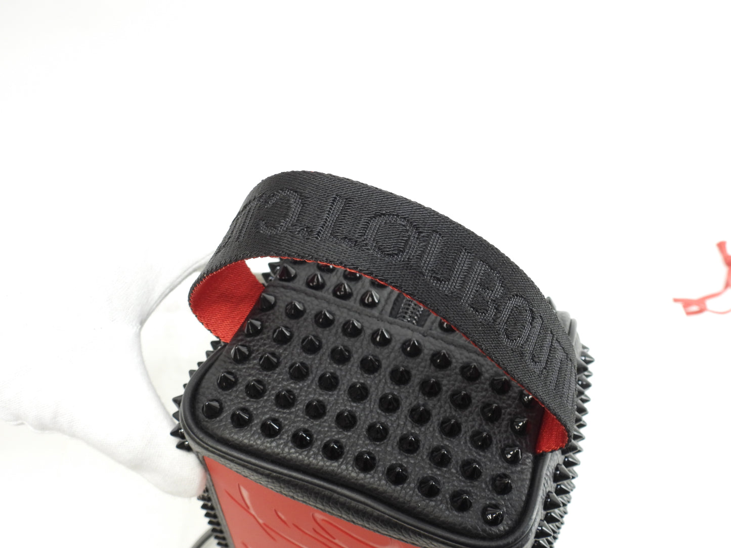 クリスチャンルブタン クラッチバッグ Blaster レザー黒 スタッズ セカンドバッグ 未使用@ 11