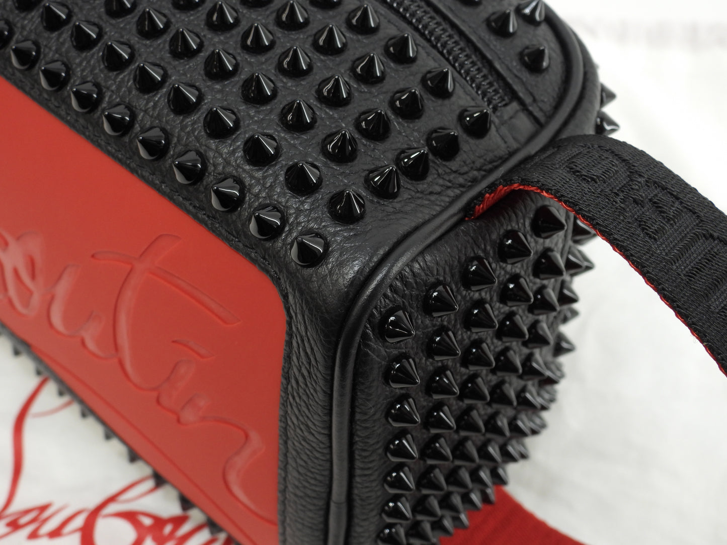 クリスチャンルブタン クラッチバッグ Blaster レザー黒 スタッズ セカンドバッグ 未使用@ 11