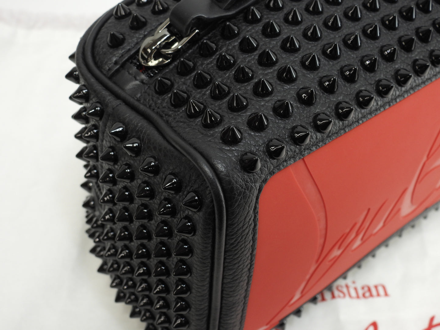 クリスチャンルブタン クラッチバッグ Blaster レザー黒 スタッズ セカンドバッグ 未使用@ 11