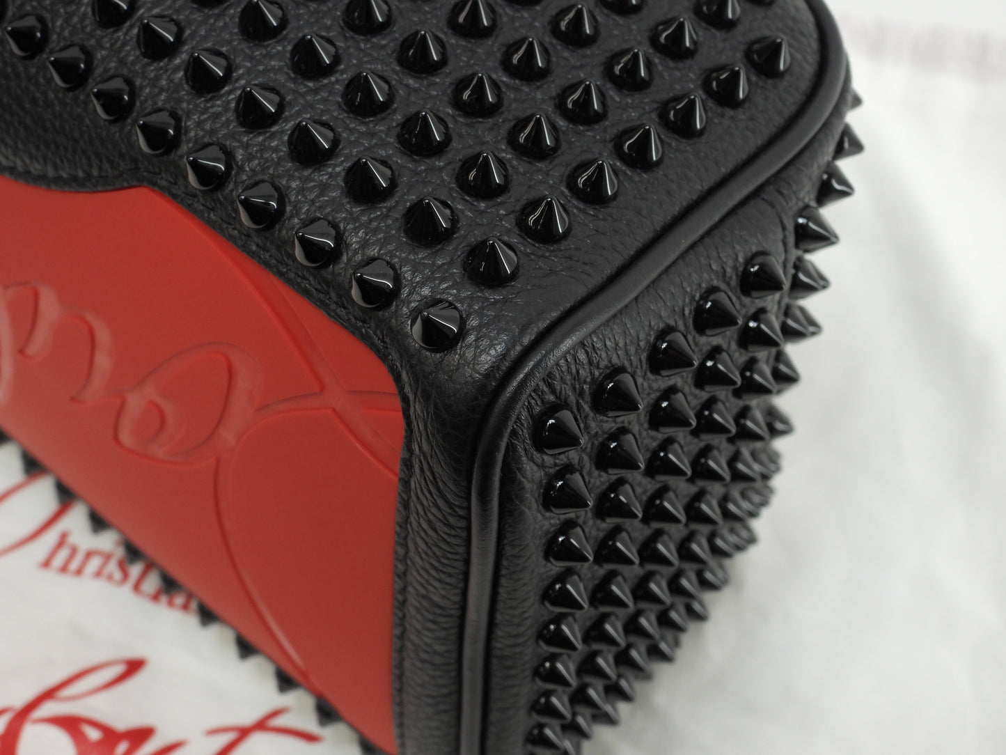 クリスチャンルブタン クラッチバッグ Blaster レザー黒 スタッズ セカンドバッグ 未使用@ 11