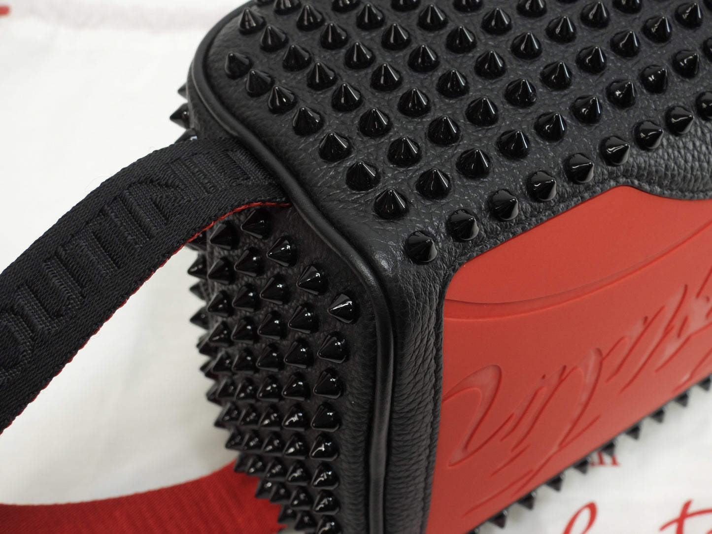 クリスチャンルブタン クラッチバッグ Blaster レザー黒 スタッズ セカンドバッグ 未使用@ 11