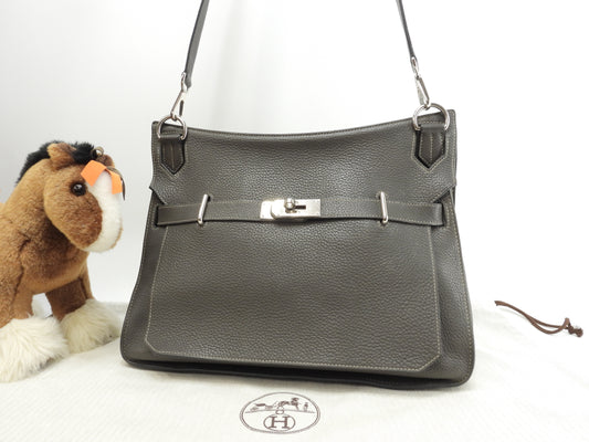 エルメス ジプシエール34 トゴレザー エタン 斜め掛けショルダーバッグ 美品@□M