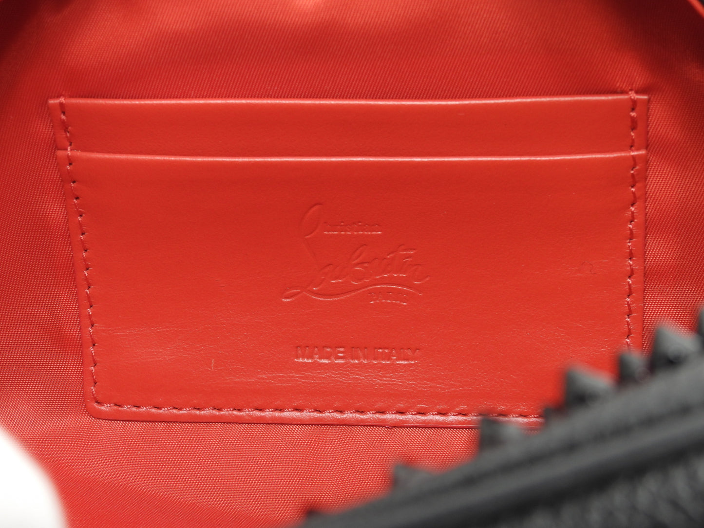 クリスチャンルブタン クラッチバッグ Blaster レザー黒 スタッズ セカンドバッグ 未使用@ 11