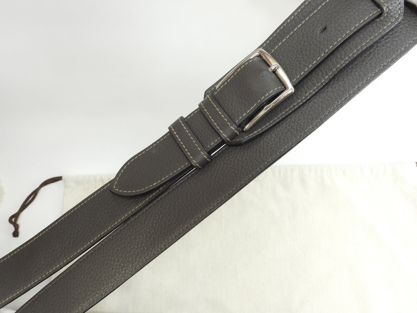 エルメス ジプシエール34 トゴレザー エタン 斜め掛けショルダーバッグ 美品@□M