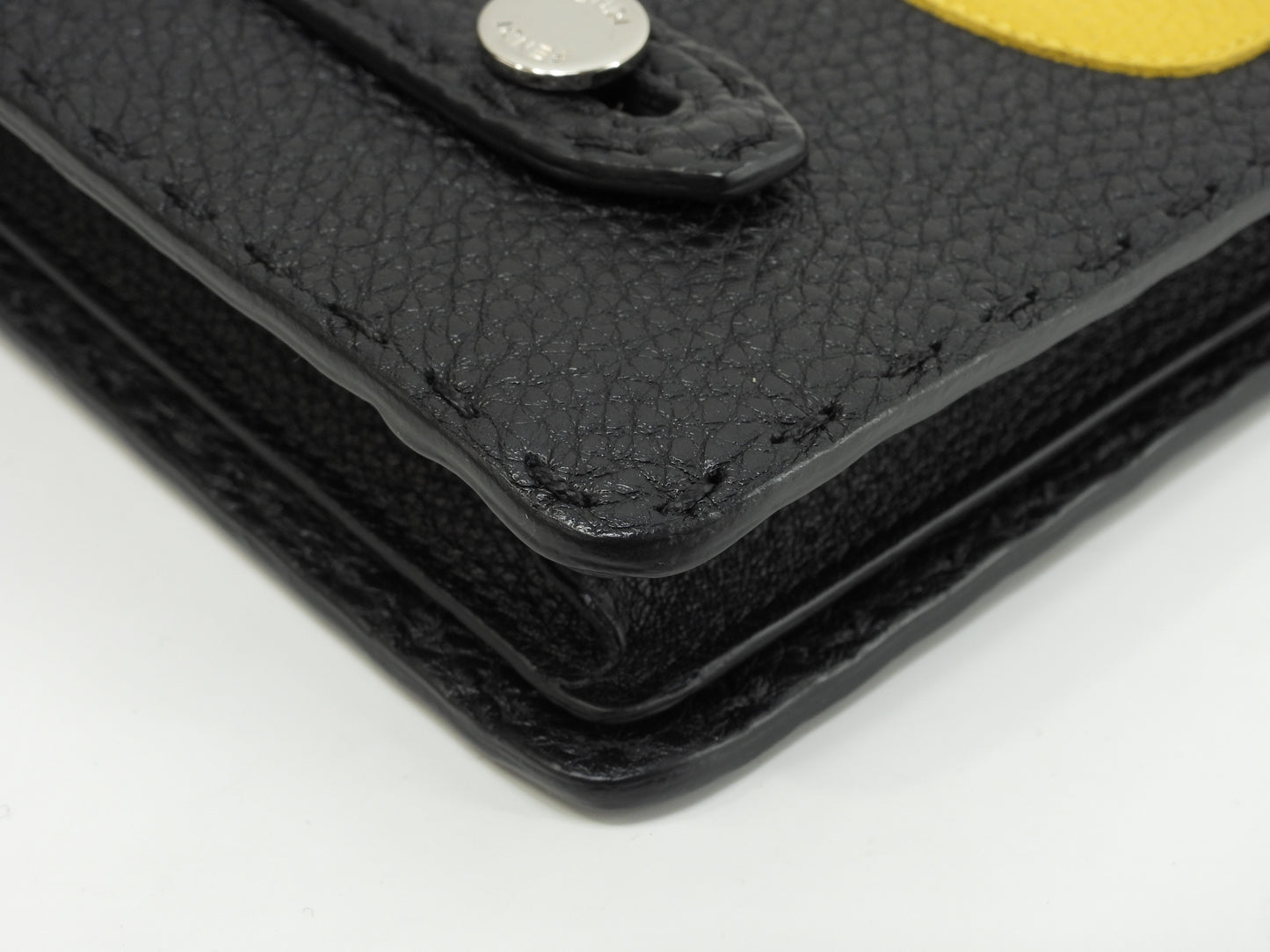 フェンディ クラッチウォレットバッグ モンスター セレリアレザー黒 セカンドバッグ 極美品@ 68