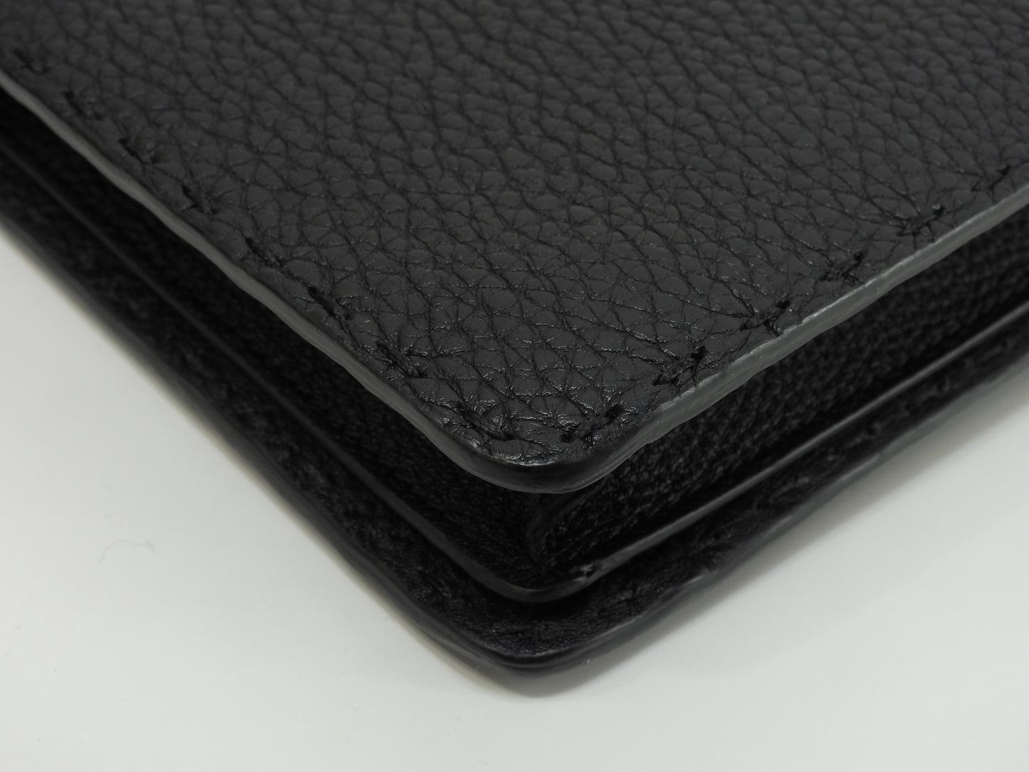 フェンディ クラッチウォレットバッグ モンスター セレリアレザー黒 セカンドバッグ 極美品@ 68