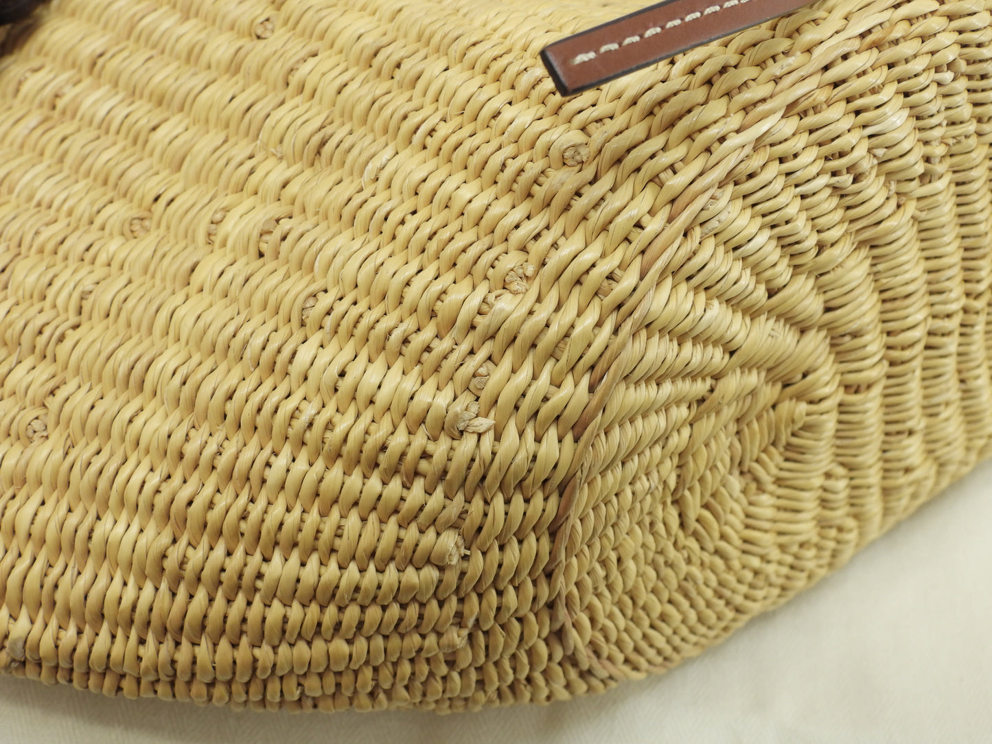 ロエベ シェル バスケットバッグスモール ナチュラル茶 カゴバッグ トートバッグ@412036