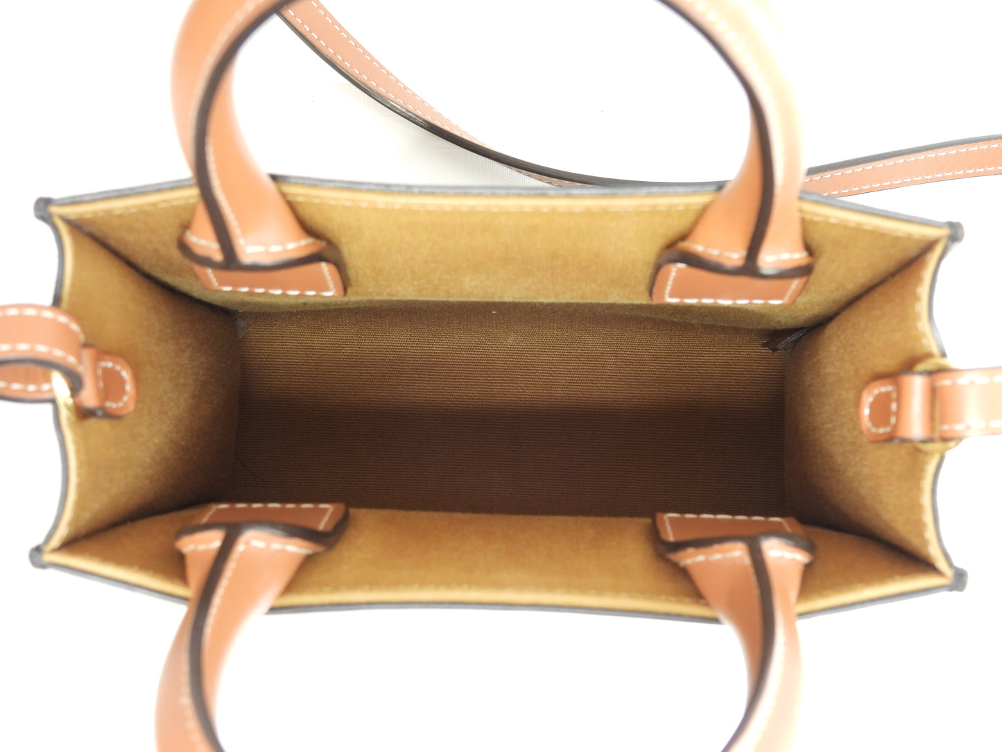 セリーヌ ミニバーティカルカバ トリオンフ 黒茶 s付ミニハンドバッグ ポシェット 美品@ 13