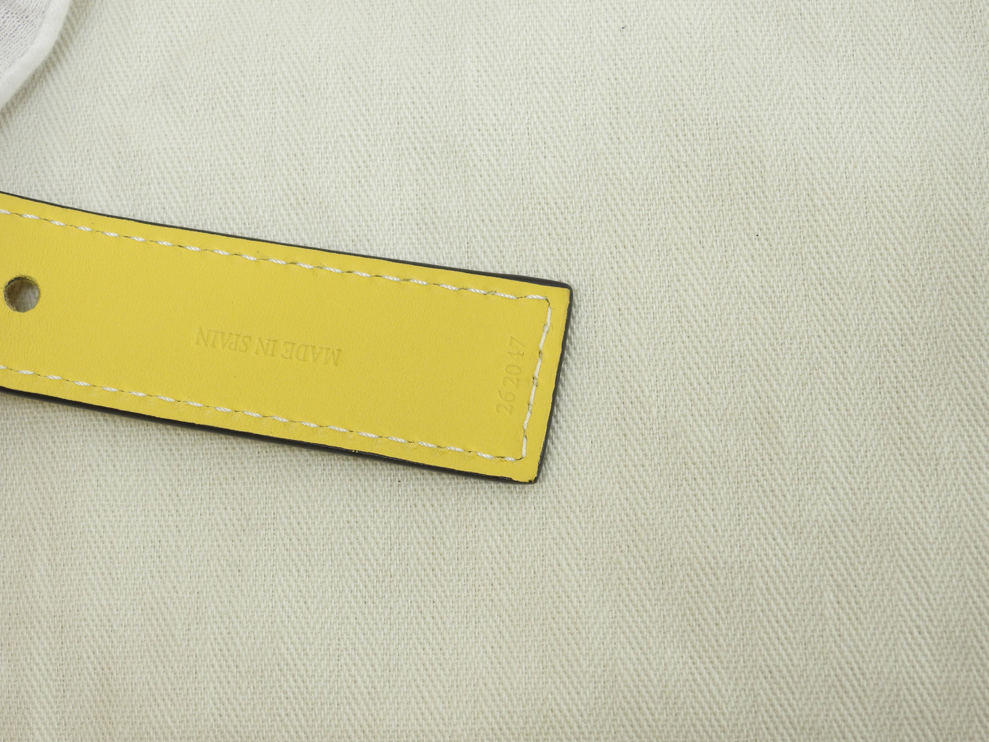 ロエベ バスケットスモール カゴバッグ ナチュラル黄革 ハンドバッグ 未使用@262047