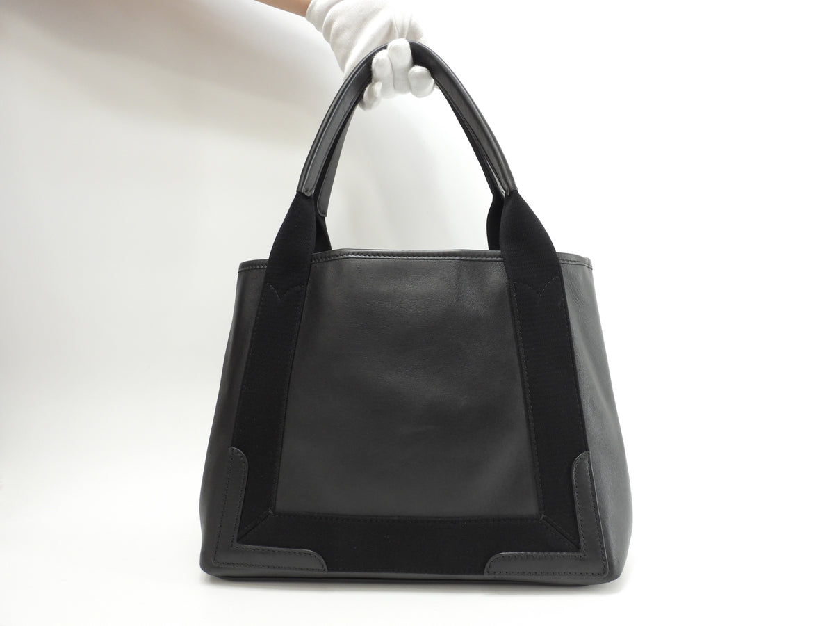 バレンシアガ ネイビーカバS フルレザー 黒 ハンドバッグ トートバッグ 美品@ 6